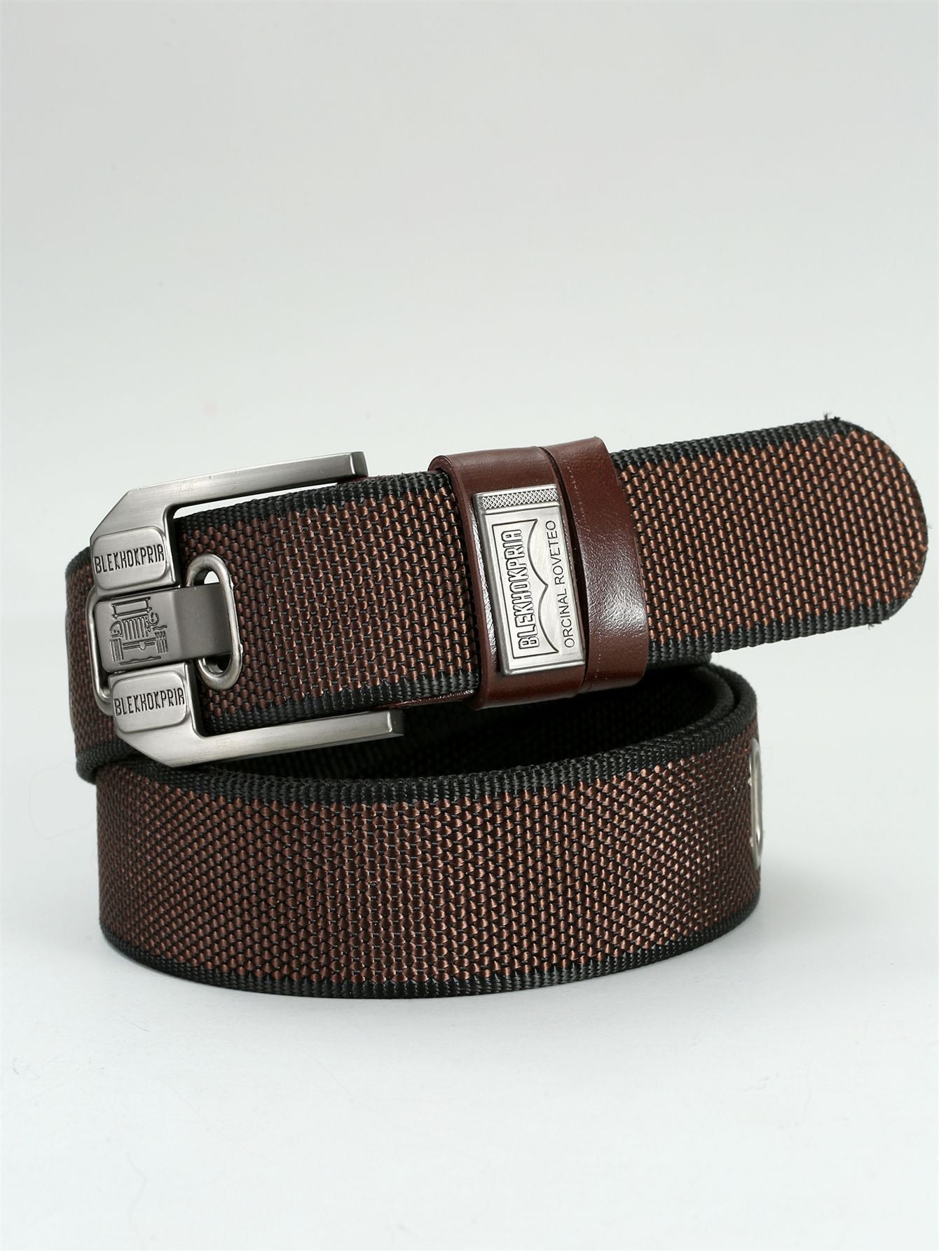 Ceinture cargo homme streetwear rétro boucle métal renforcée 125cm style urbain vintage