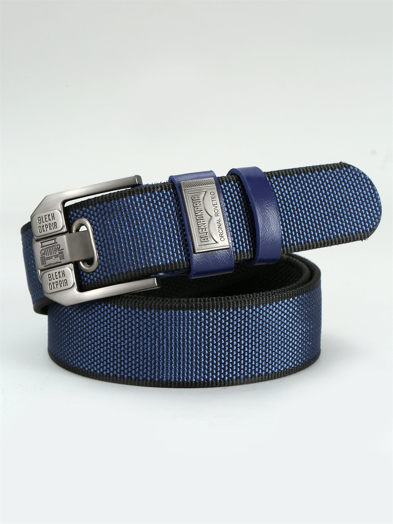 Ceinture cargo homme streetwear rétro boucle métal renforcée 125cm style urbain vintage