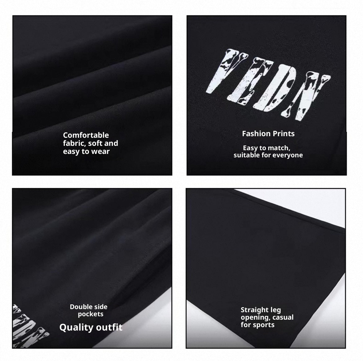 Pantalon décontracté streetwear homme coupe ample - MyPulse+