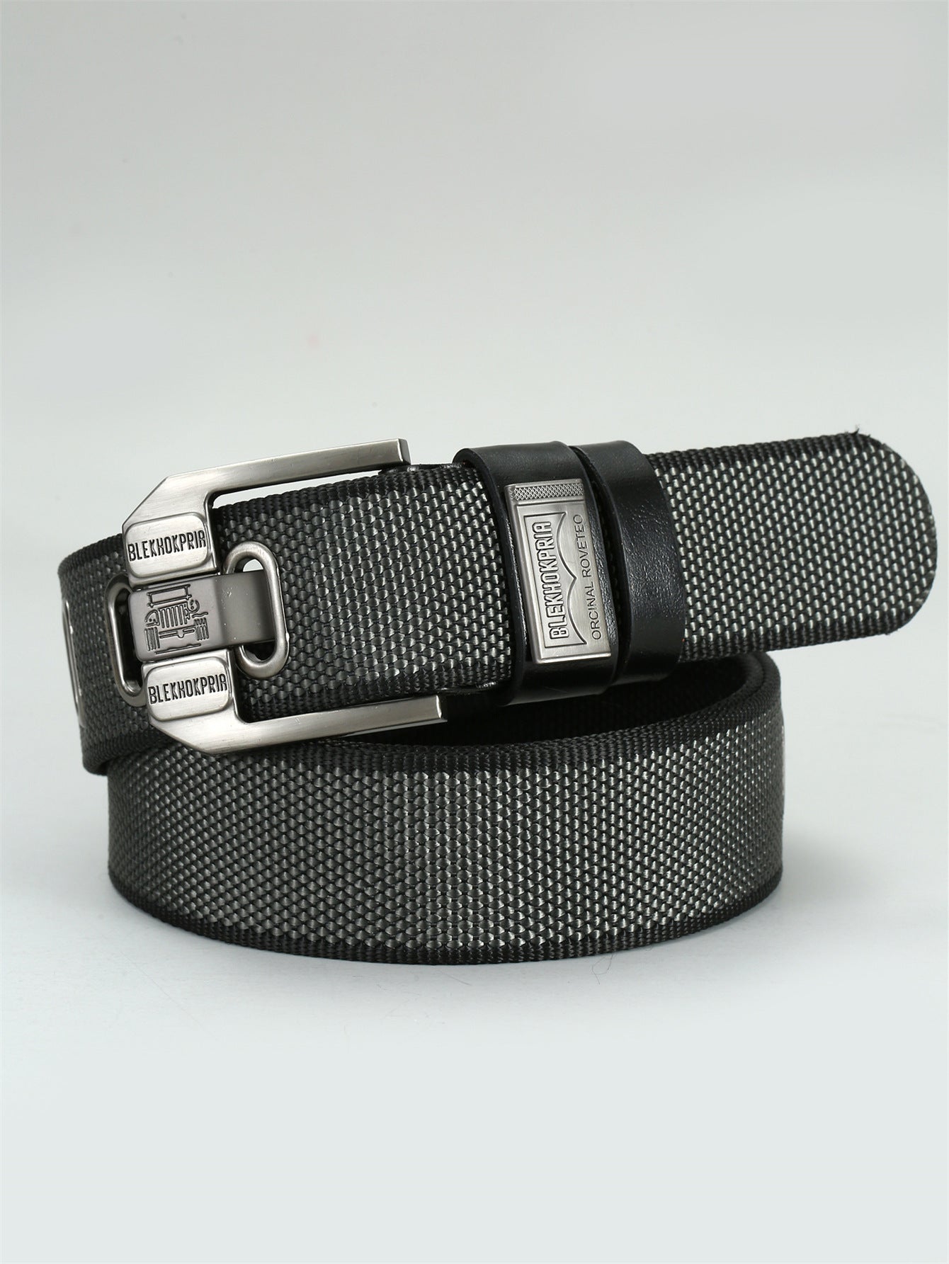 Ceinture cargo homme streetwear rétro boucle métal renforcée 125cm style urbain vintage