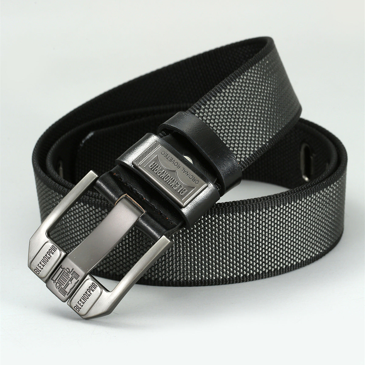 Ceinture cargo homme streetwear rétro boucle métal renforcée 125cm style urbain vintage